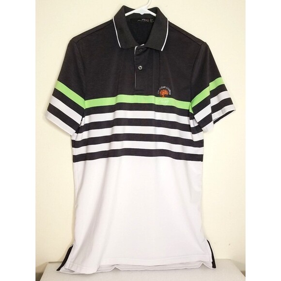 The Ocean Course RLX Ralph Lauren Golf Polo Shirt S Men Stripped Kiawah B4 - Picture 1 of 6
